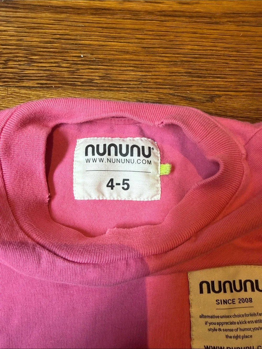 Nununu ombré pink set 4T / 5T
